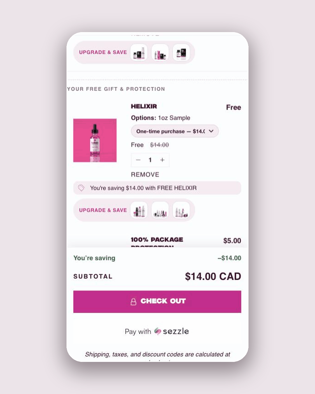 Smart Cart running on a live store